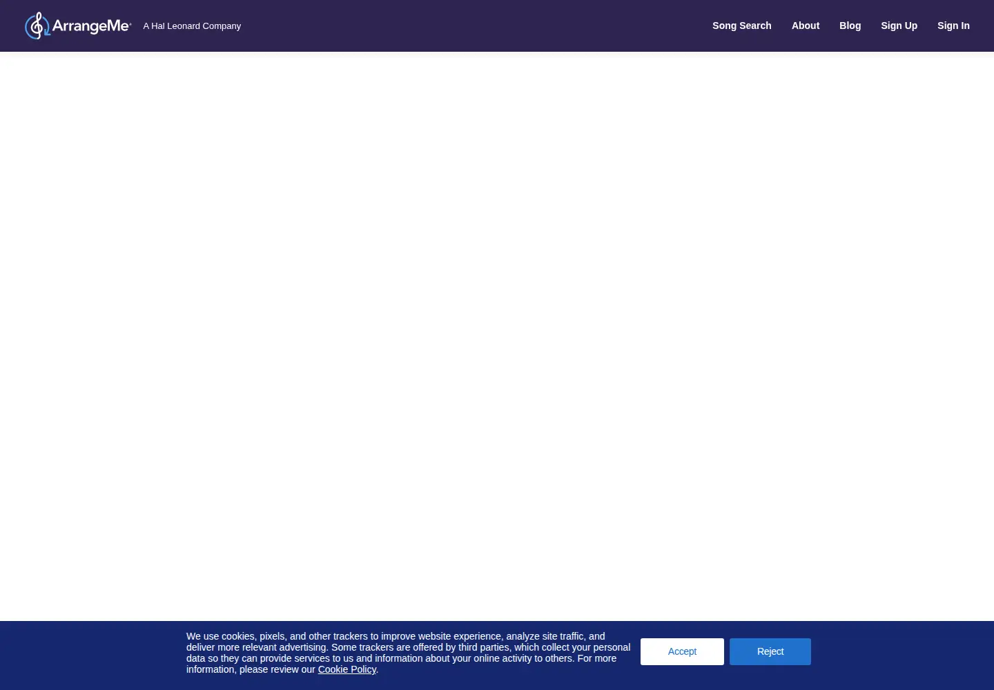Screenshot of arrangeme.com