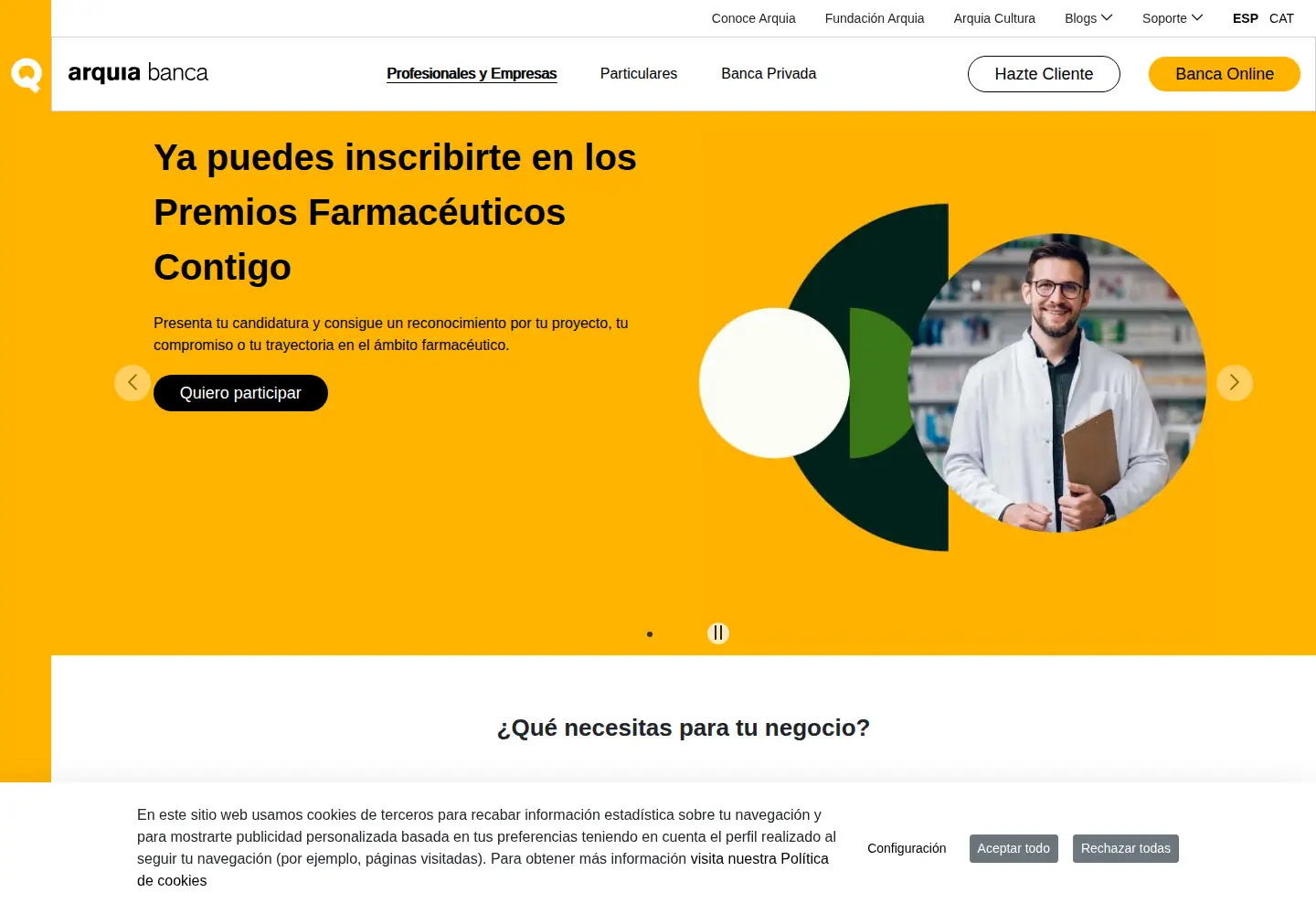 Screenshot of arquia.com