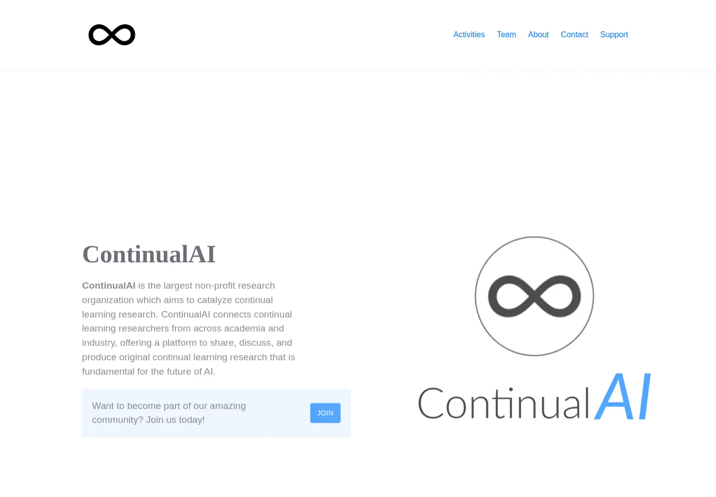 Screenshot of continualai.org