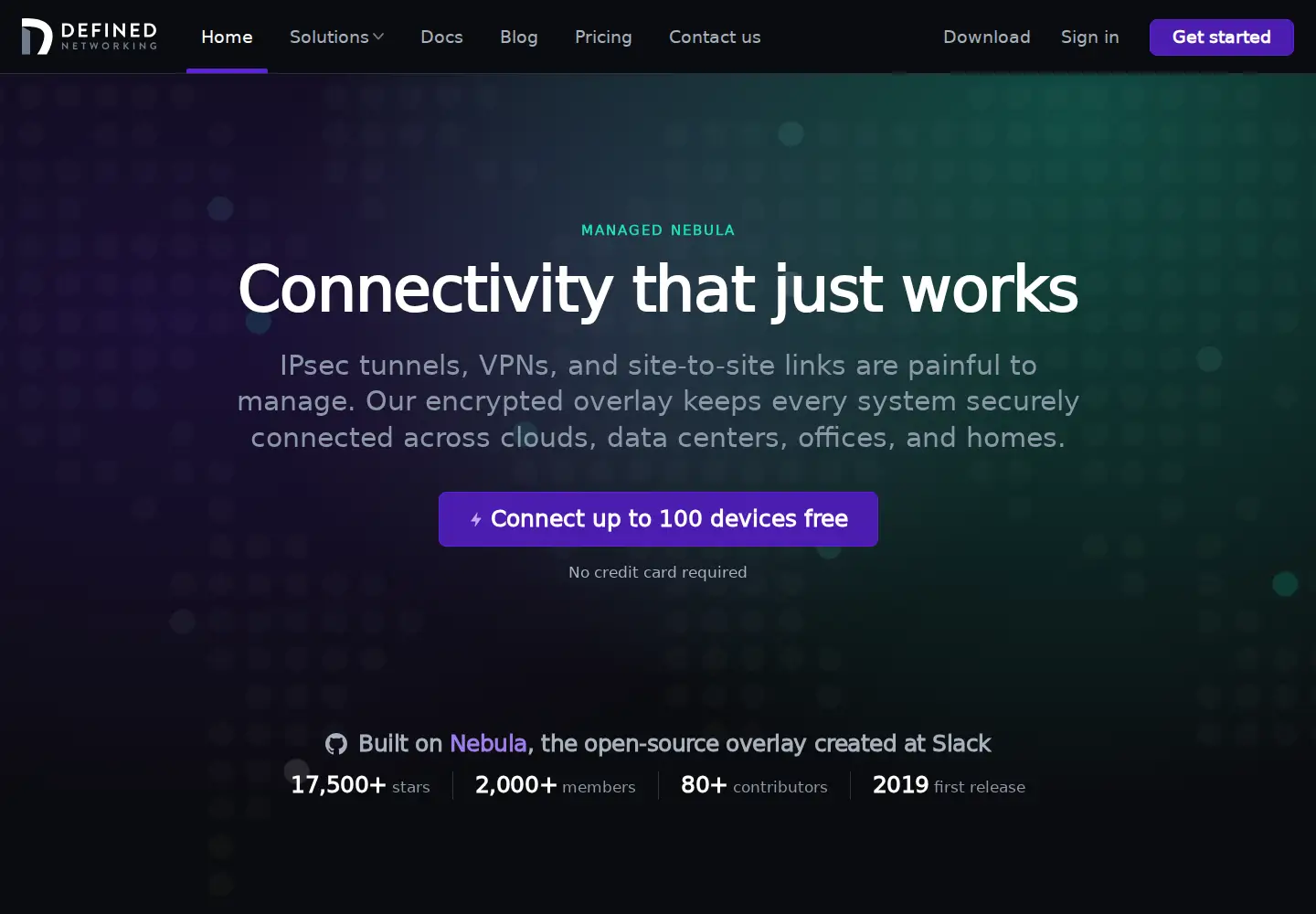 Screenshot of defined.net