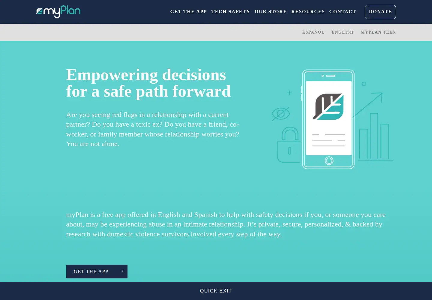 Screenshot of myplanapp.org