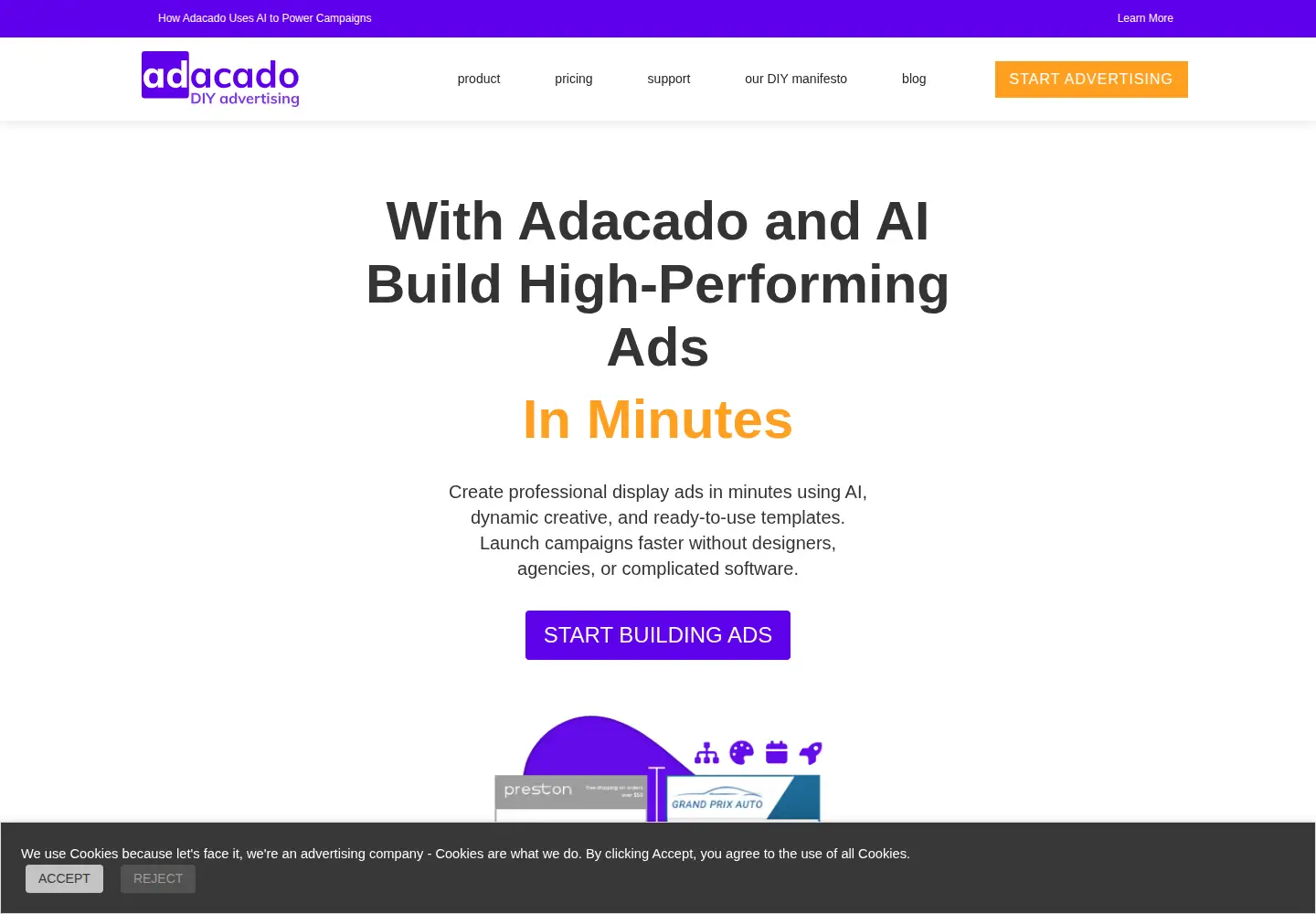 Screenshot of adacado.com