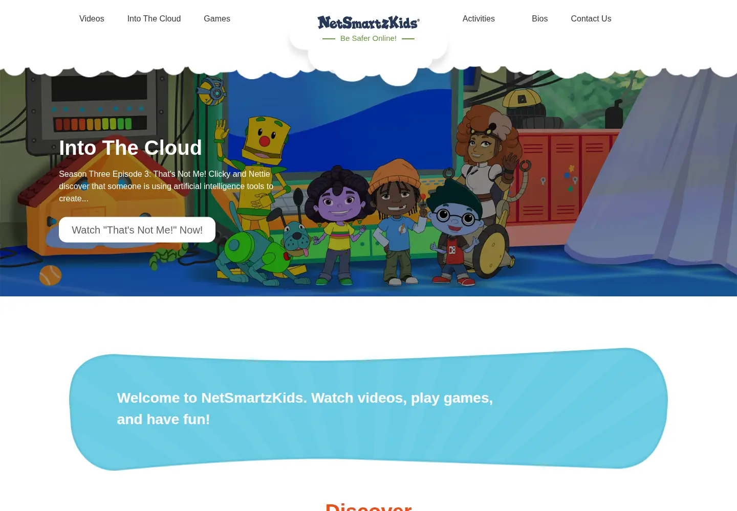 Screenshot of netsmartzkids.org