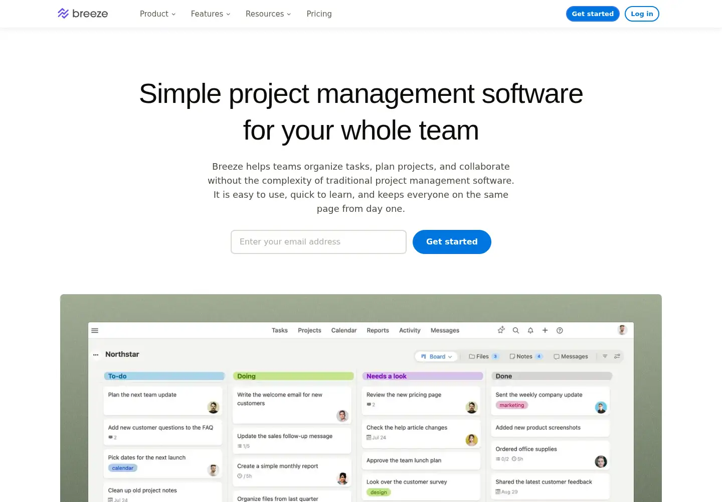 Screenshot of breeze.pm