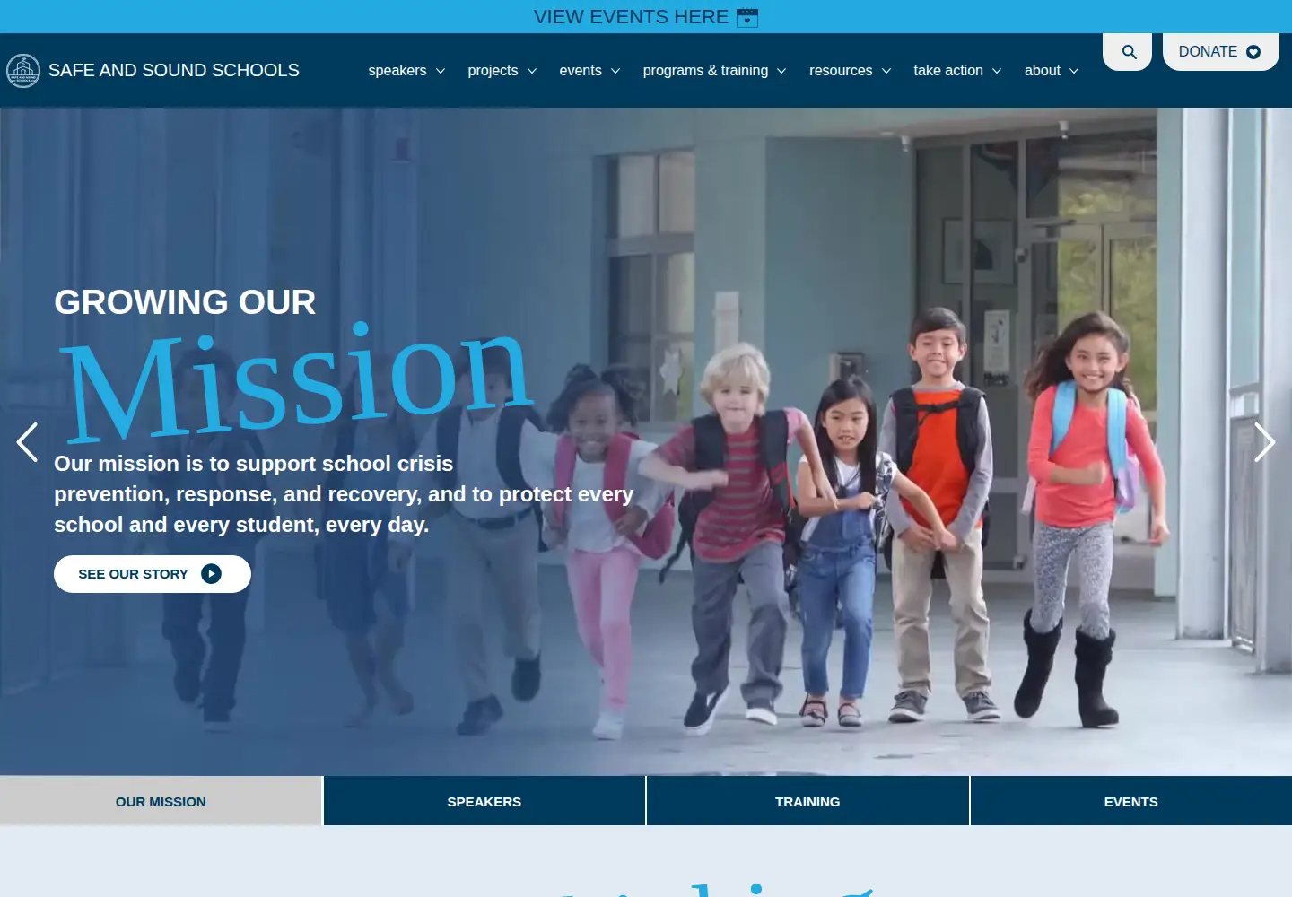 Screenshot of safeandsoundschools.org