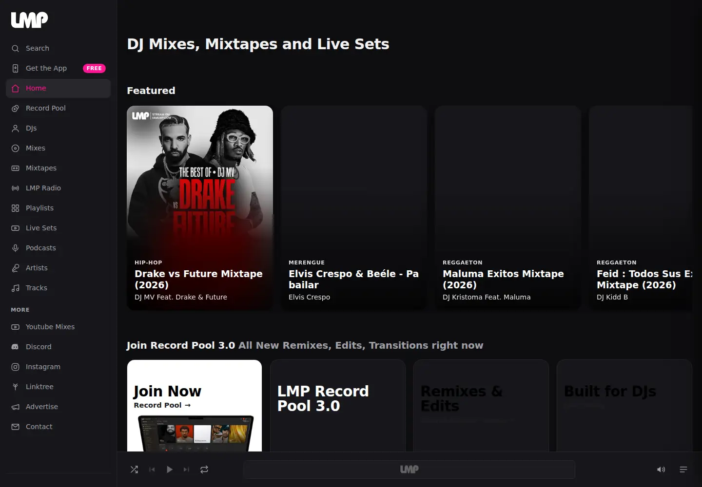 Captured homepage of iamlmp.com in the current scan