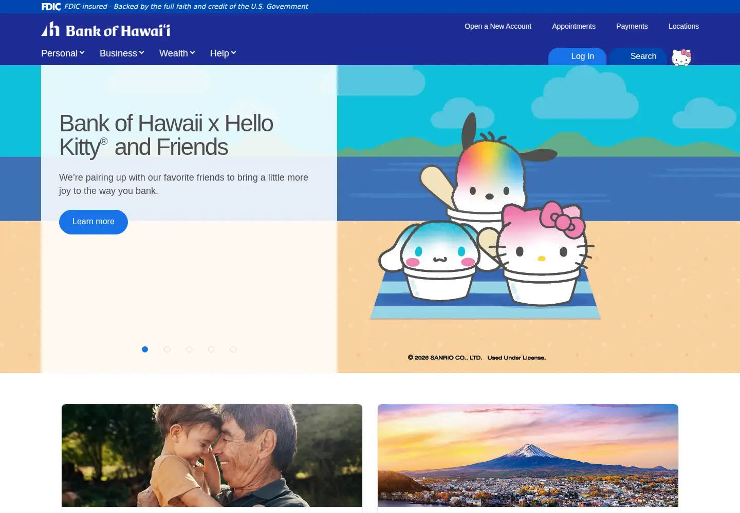 Screenshot of boh.com