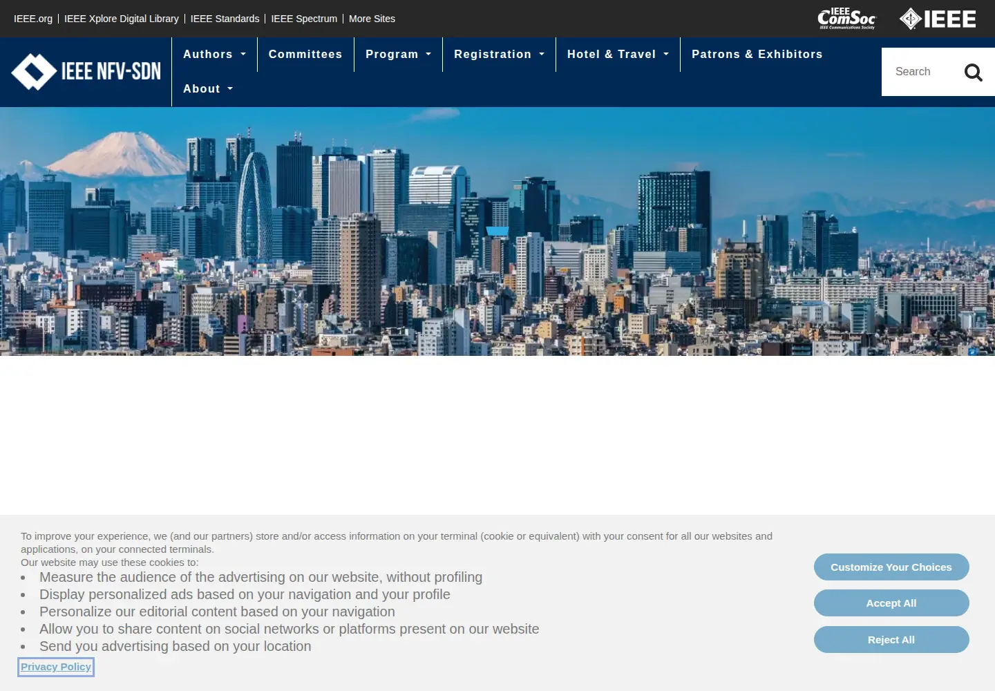 Screenshot of ieee-nfvsdn.org