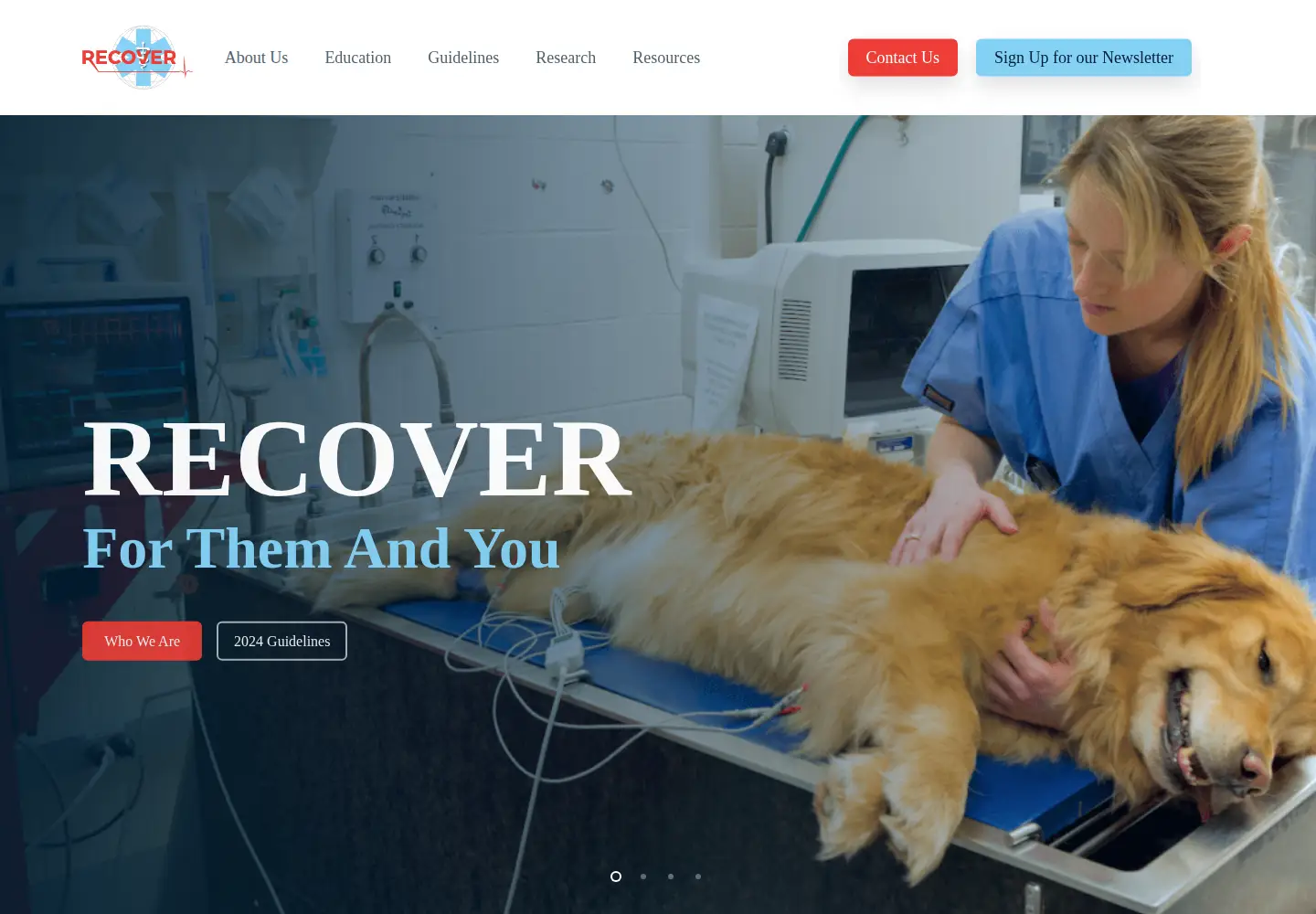 Captured homepage of recoverinitiative.org in the current scan