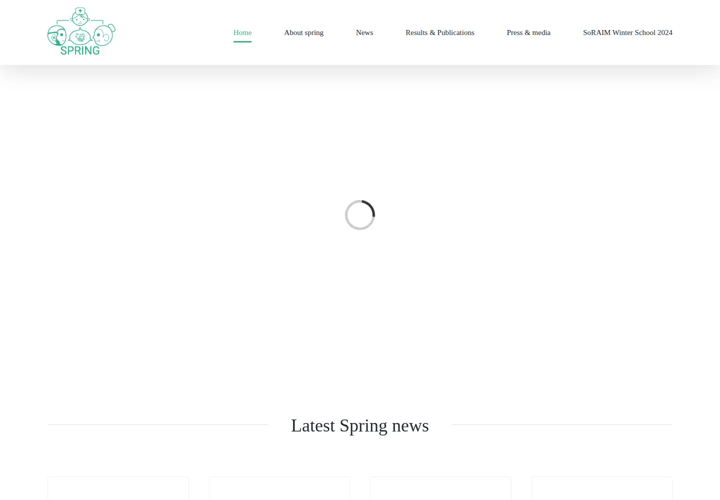 Screenshot of spring-h2020.eu