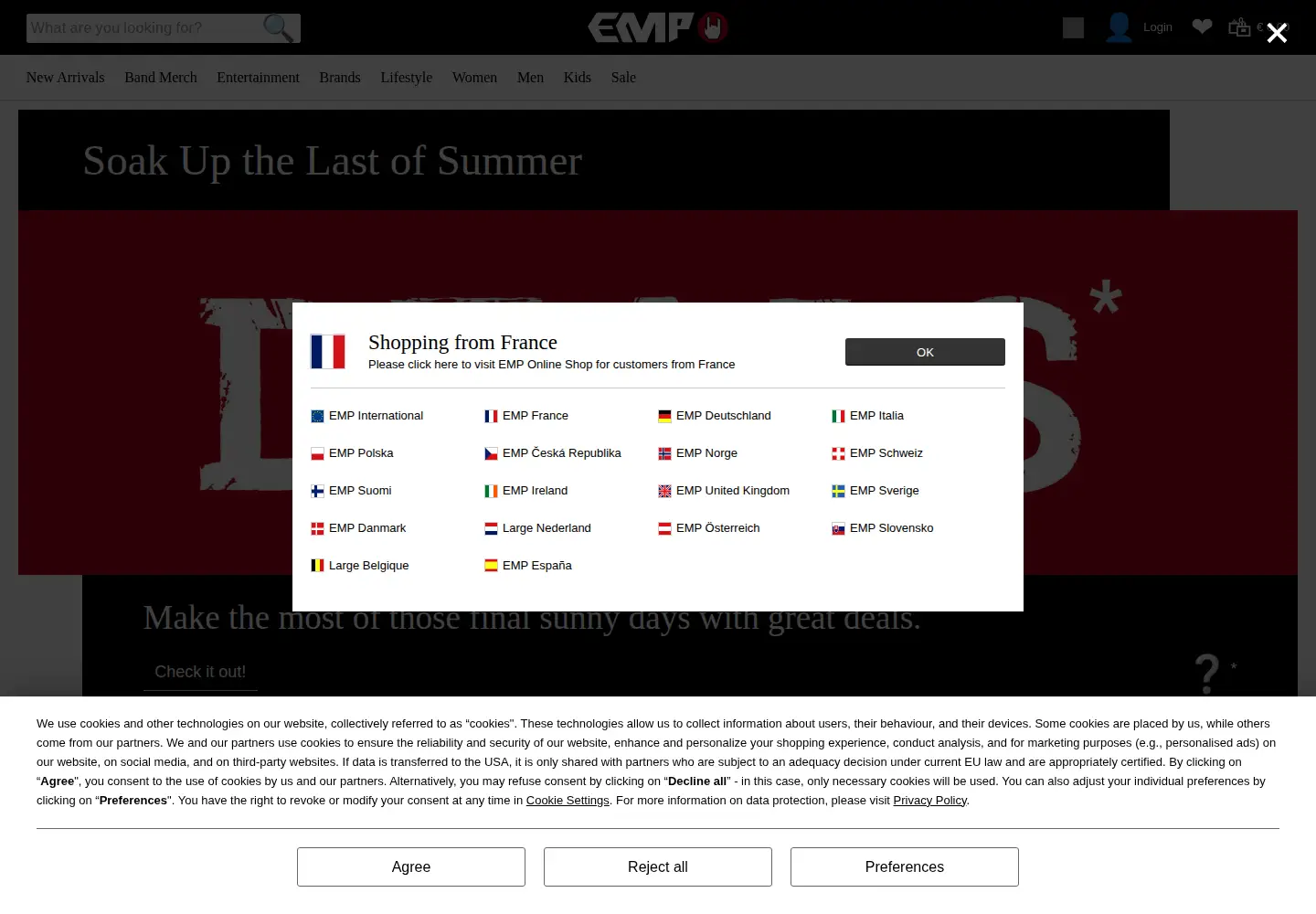 Screenshot of emp-online.com