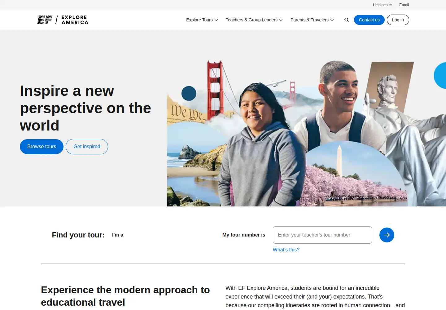 Captured homepage of efexploreamerica.com in the current scan