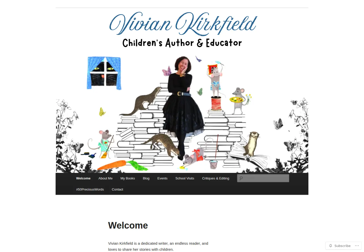 Screenshot of viviankirkfield.com