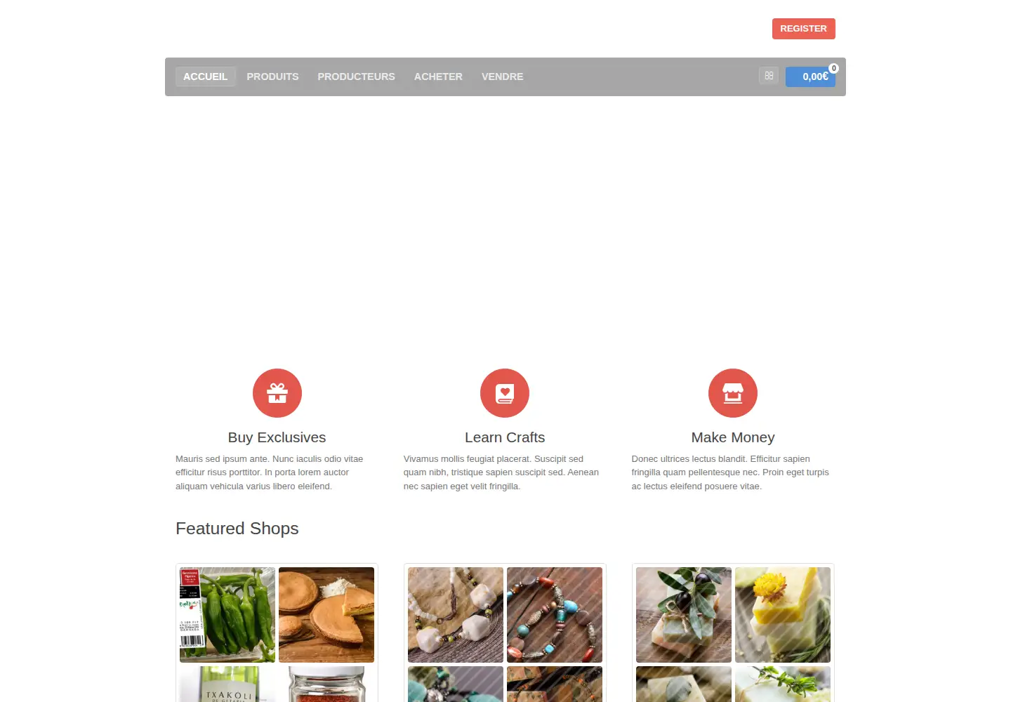 Captured homepage of euskalmarket.com in the current scan