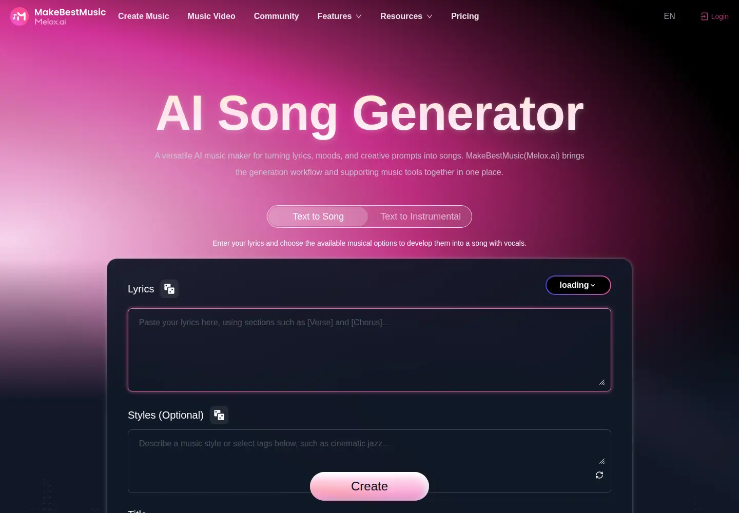 Screenshot of makebestmusic.com