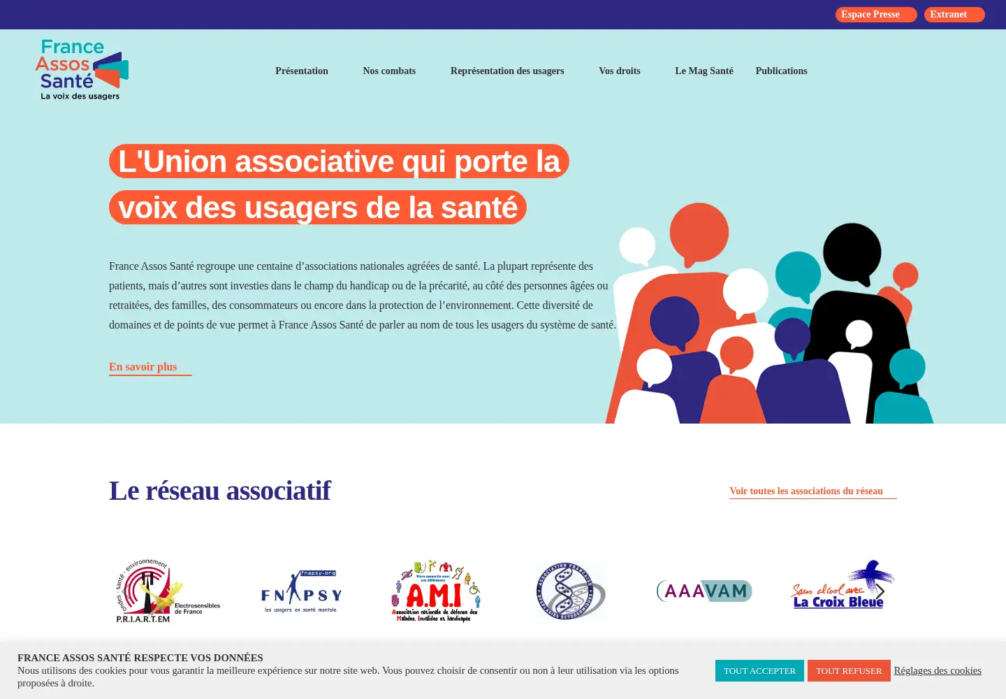 Screenshot of france-assos-sante.org