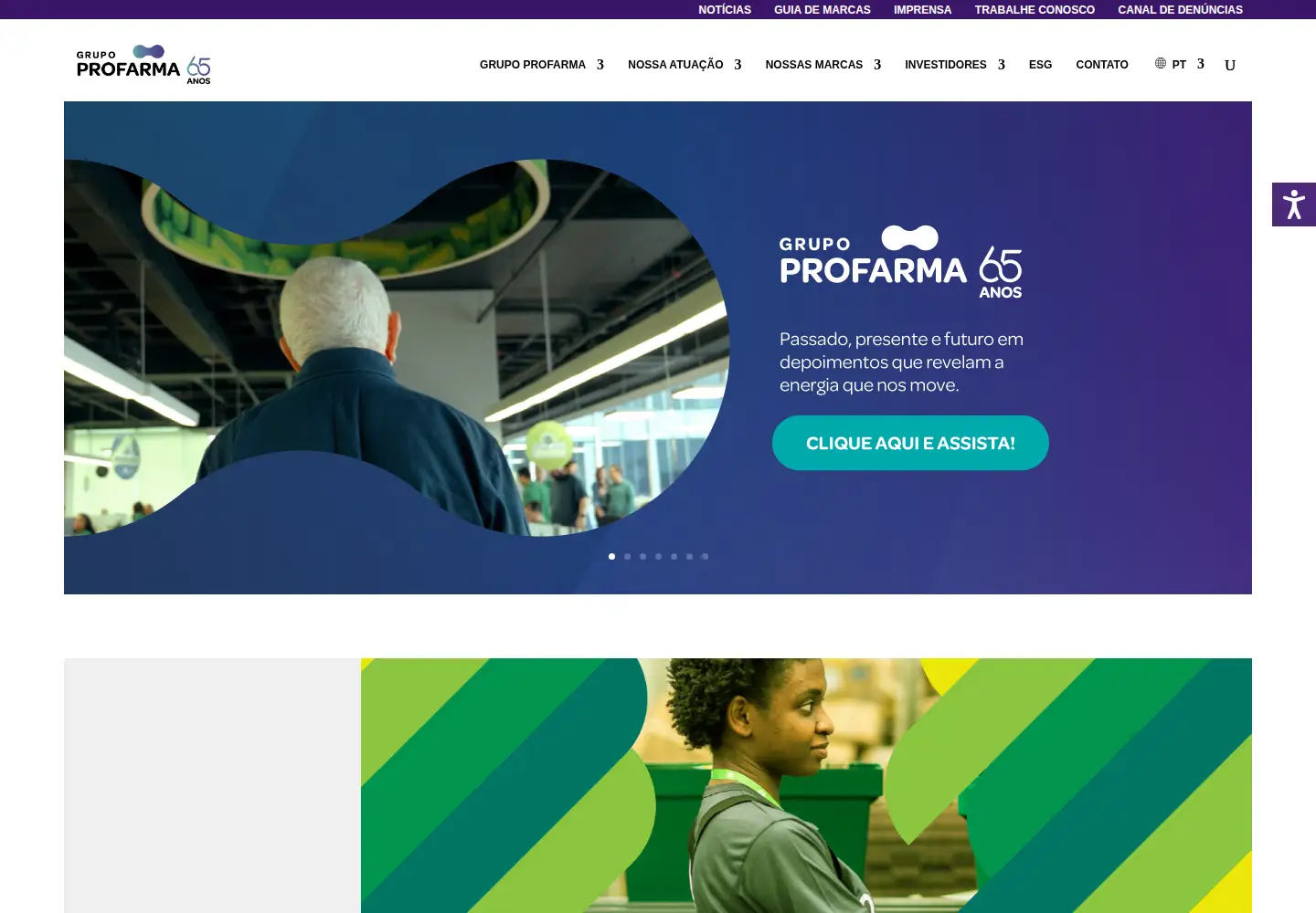Screenshot of grupoprofarma.com.br