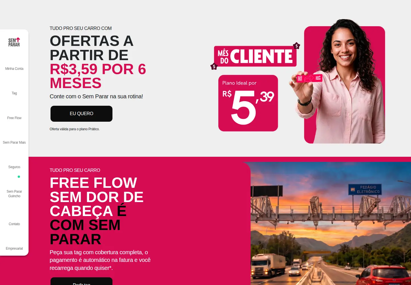 Screenshot of semparar.com.br
