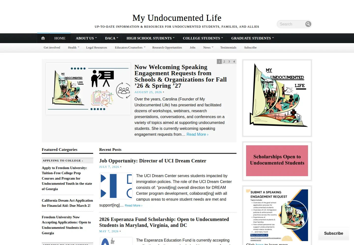 Screenshot of mydocumentedlife.org