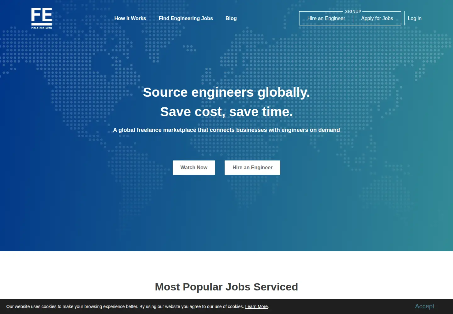 Screenshot of fieldengineer.com