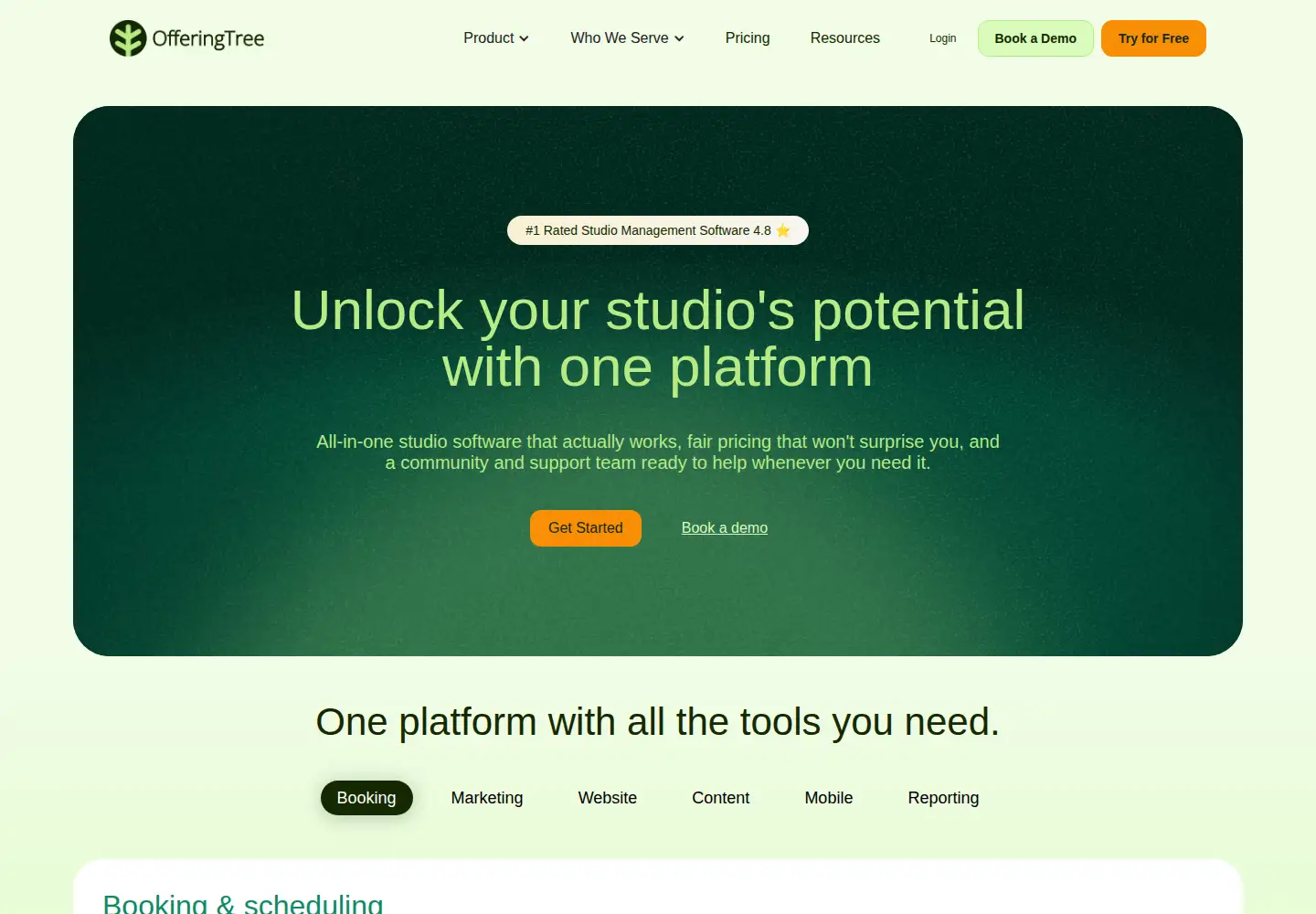 Screenshot of offeringtree.com