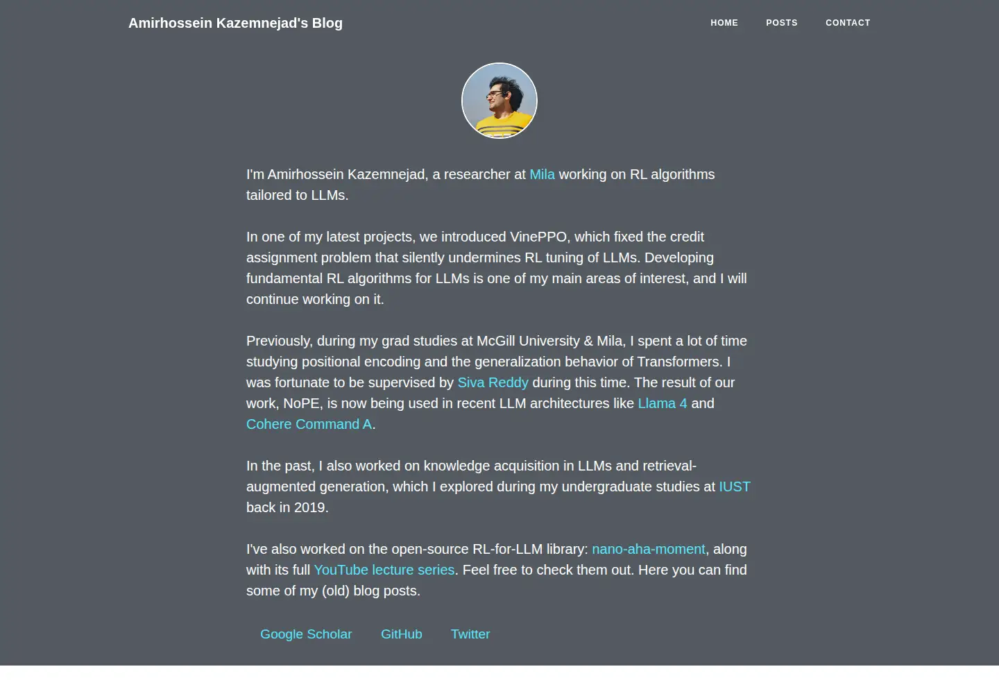 Screenshot of kazemnejad.com