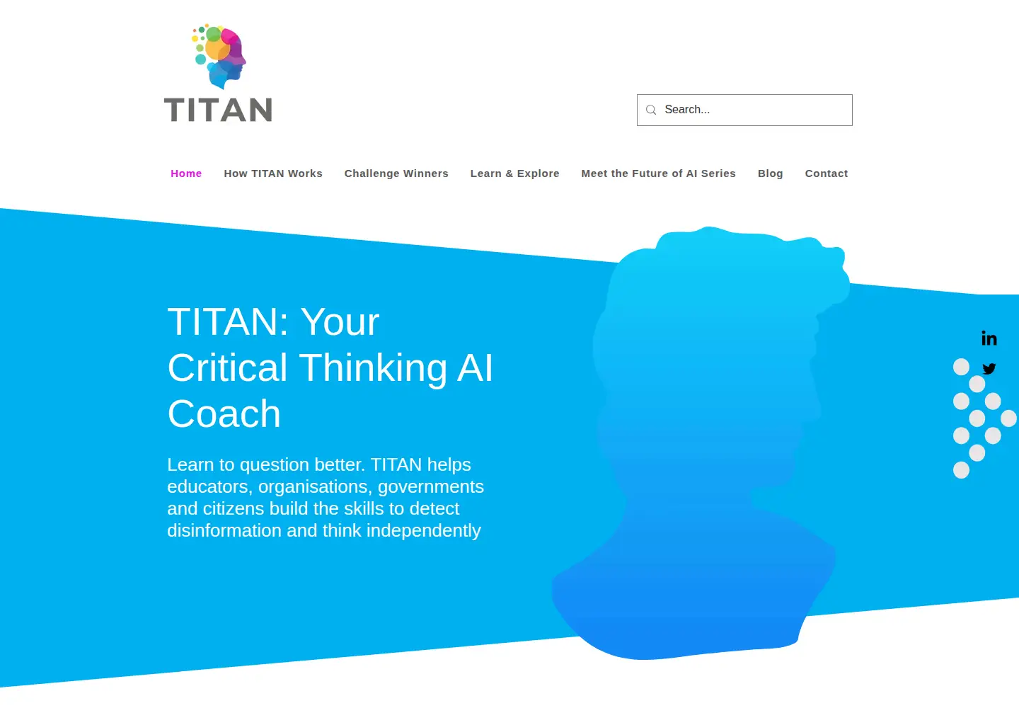 Screenshot of titanthinking.eu