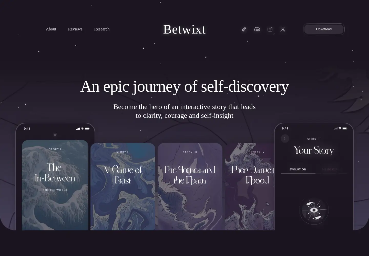 Screenshot of betwixt.life