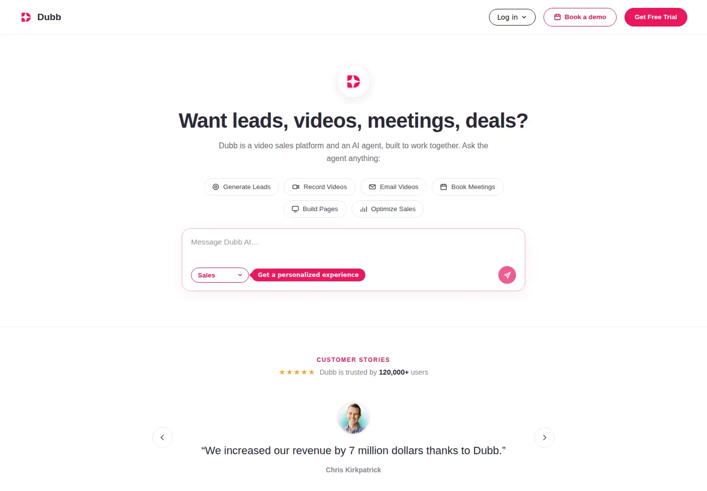 Screenshot of dubb.com