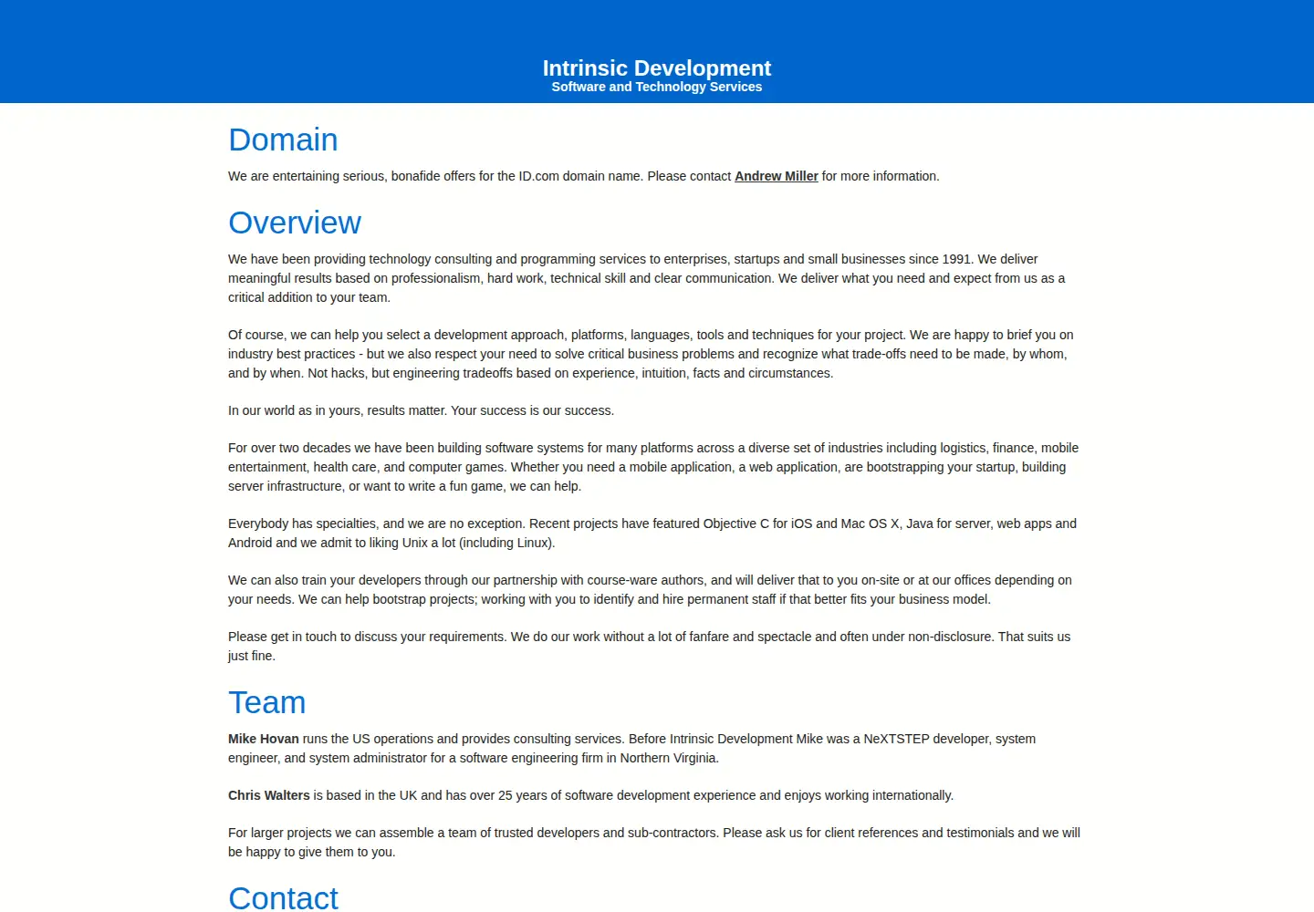 Screenshot of id.com