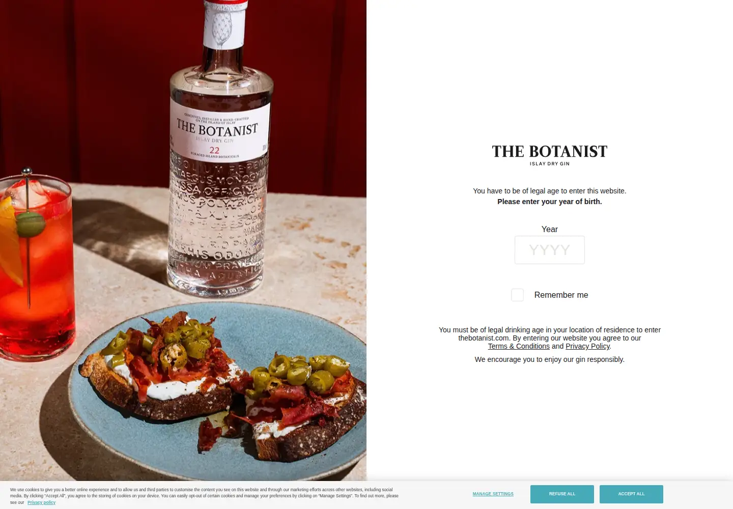 Screenshot of thebotanist.com