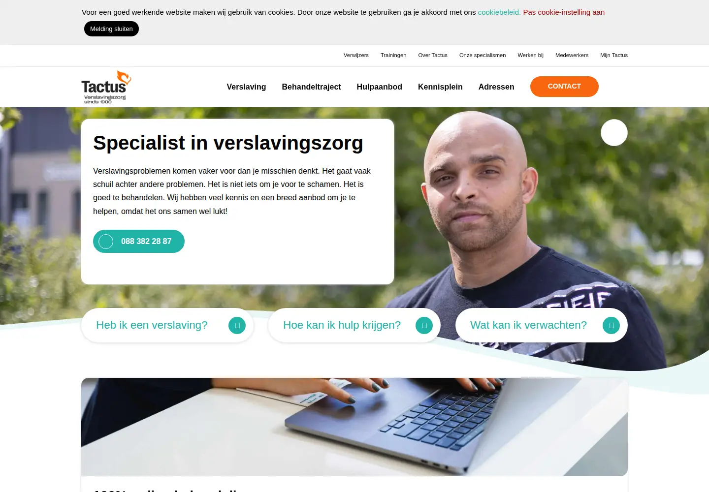 Screenshot of tactus.nl