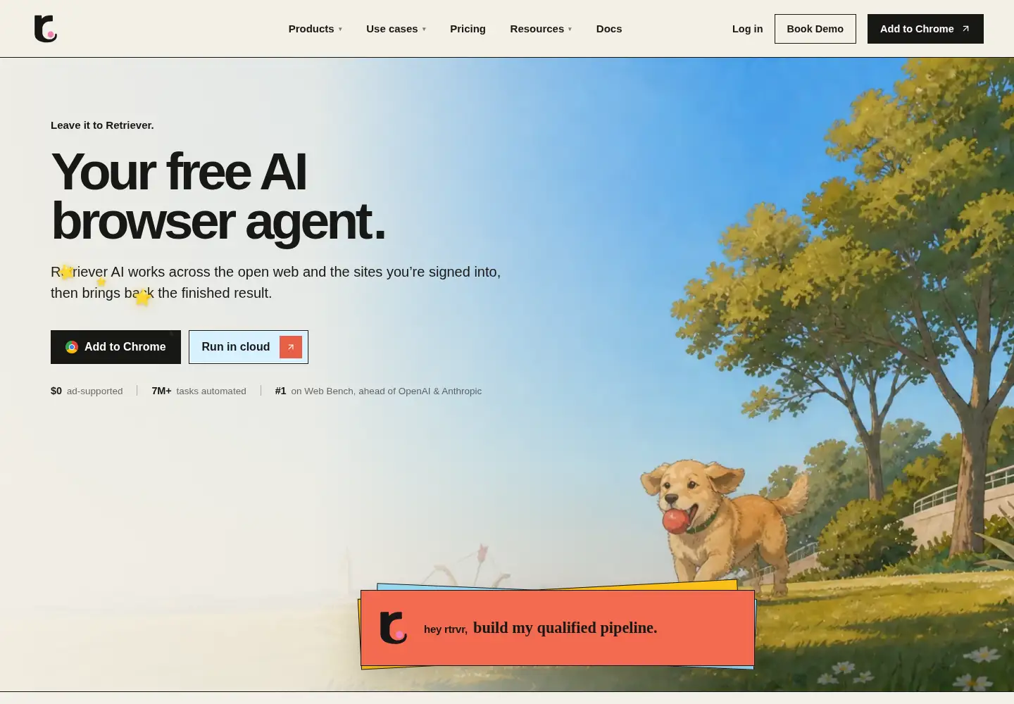 Screenshot of rtrvr.ai