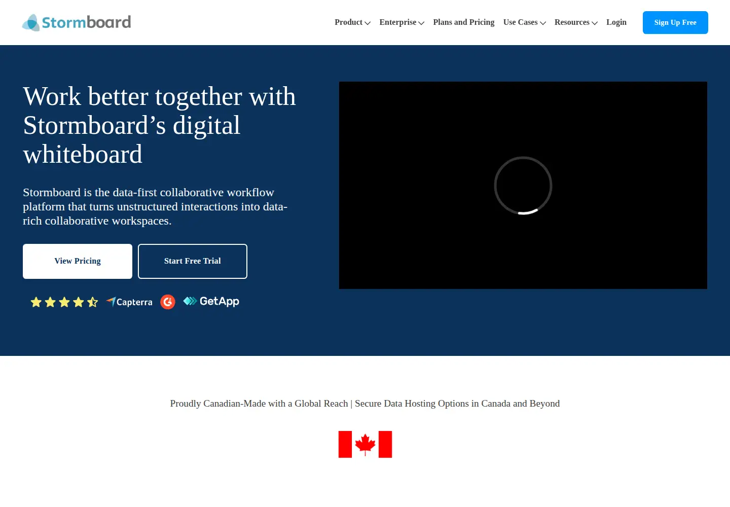 Screenshot of stormboard.com