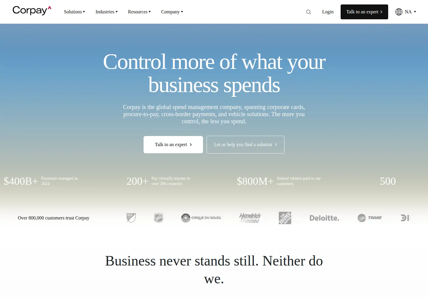 Screenshot of fleetcor.com