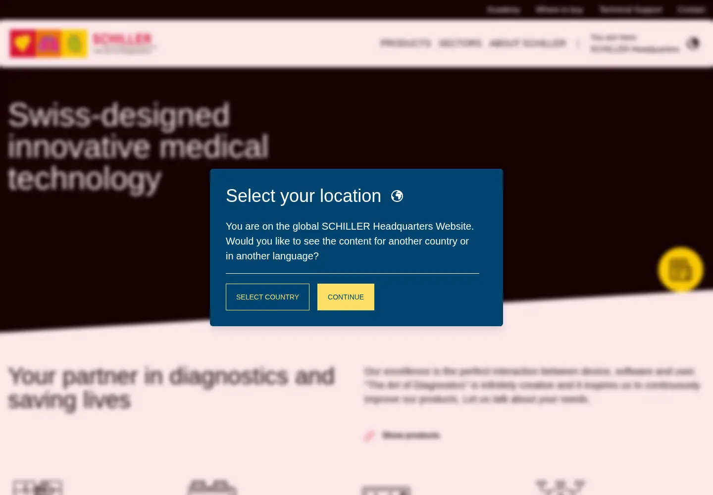 Screenshot of schiller.ch