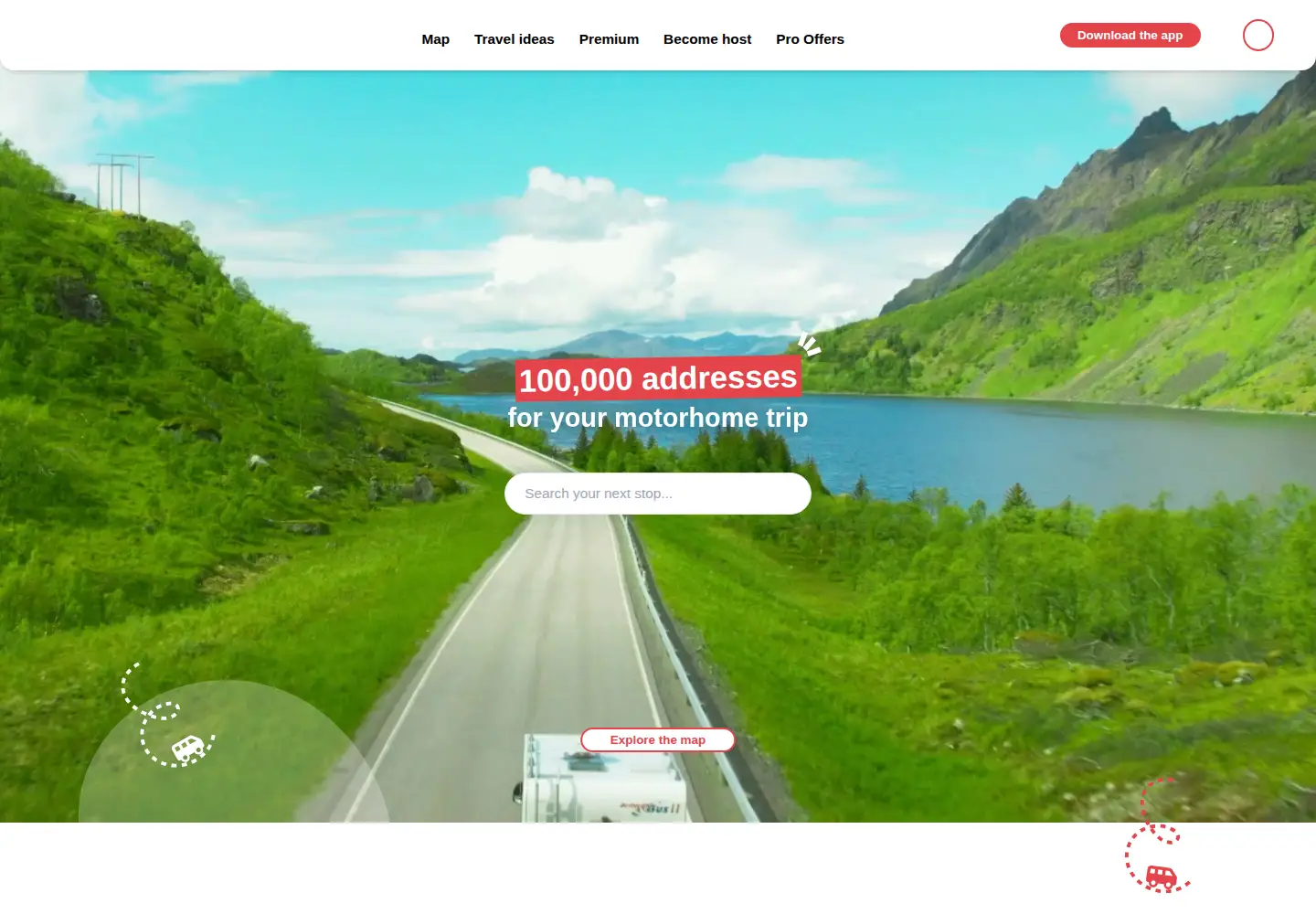 Screenshot of caramaps.com