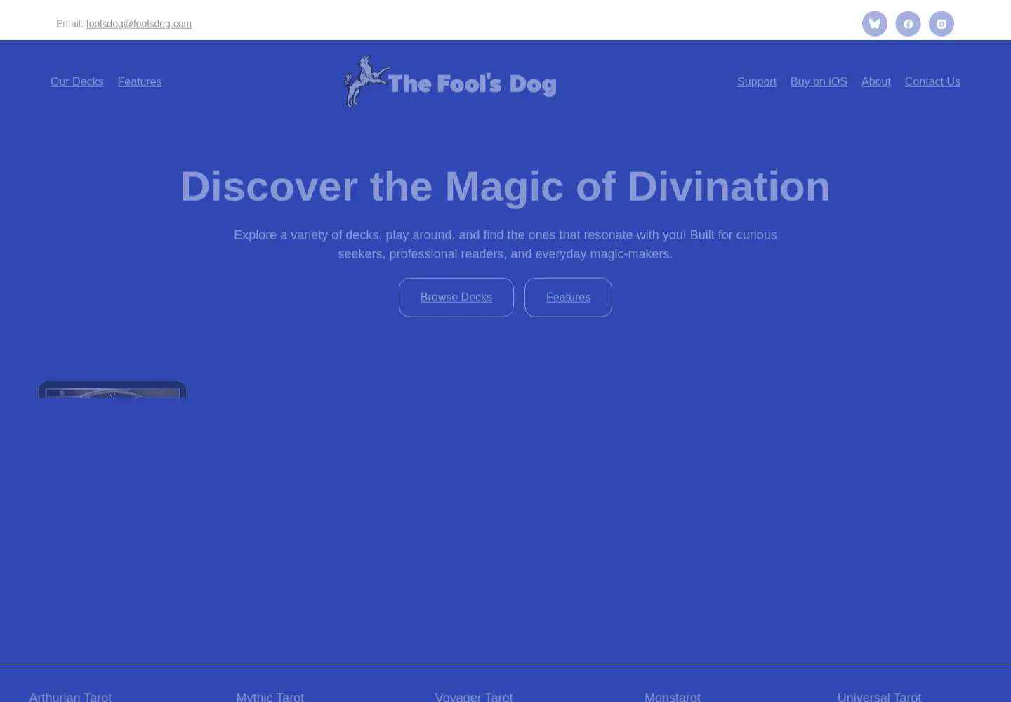 Captured homepage of foolsdog.com in the current scan