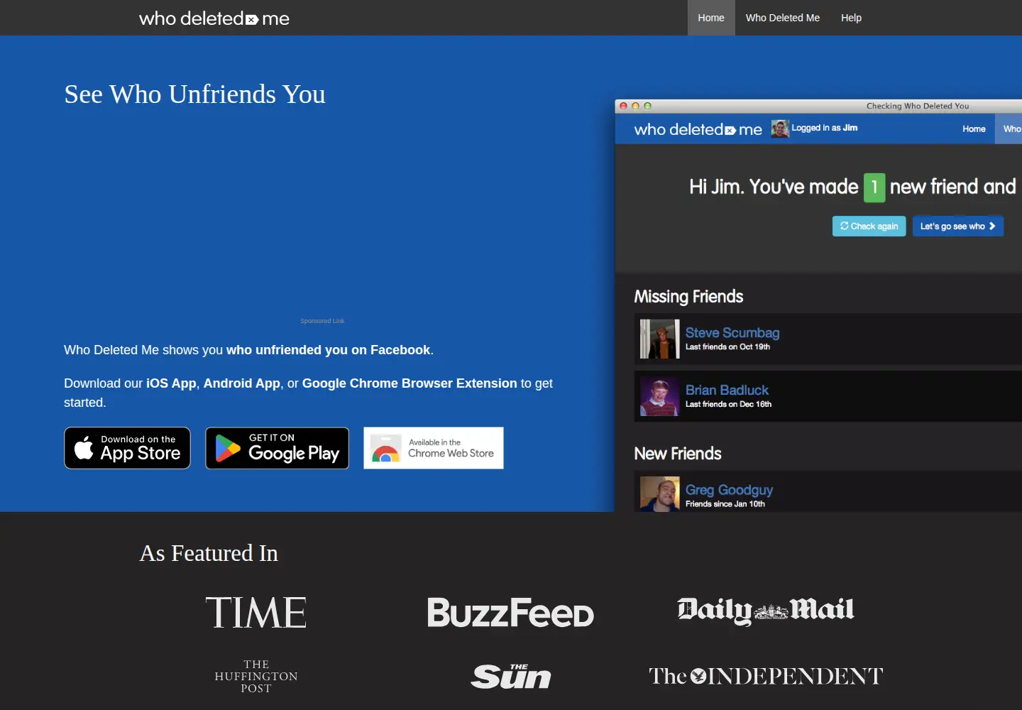 Screenshot of deleted.io