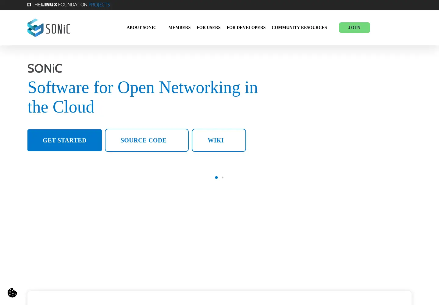 Screenshot of sonicfoundation.dev