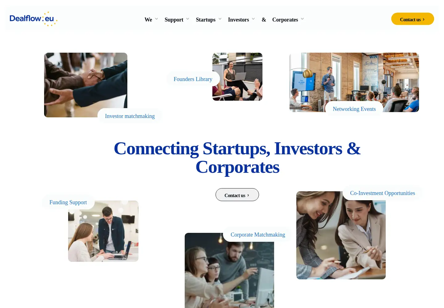 Captured homepage of dealflow.eu in the current scan