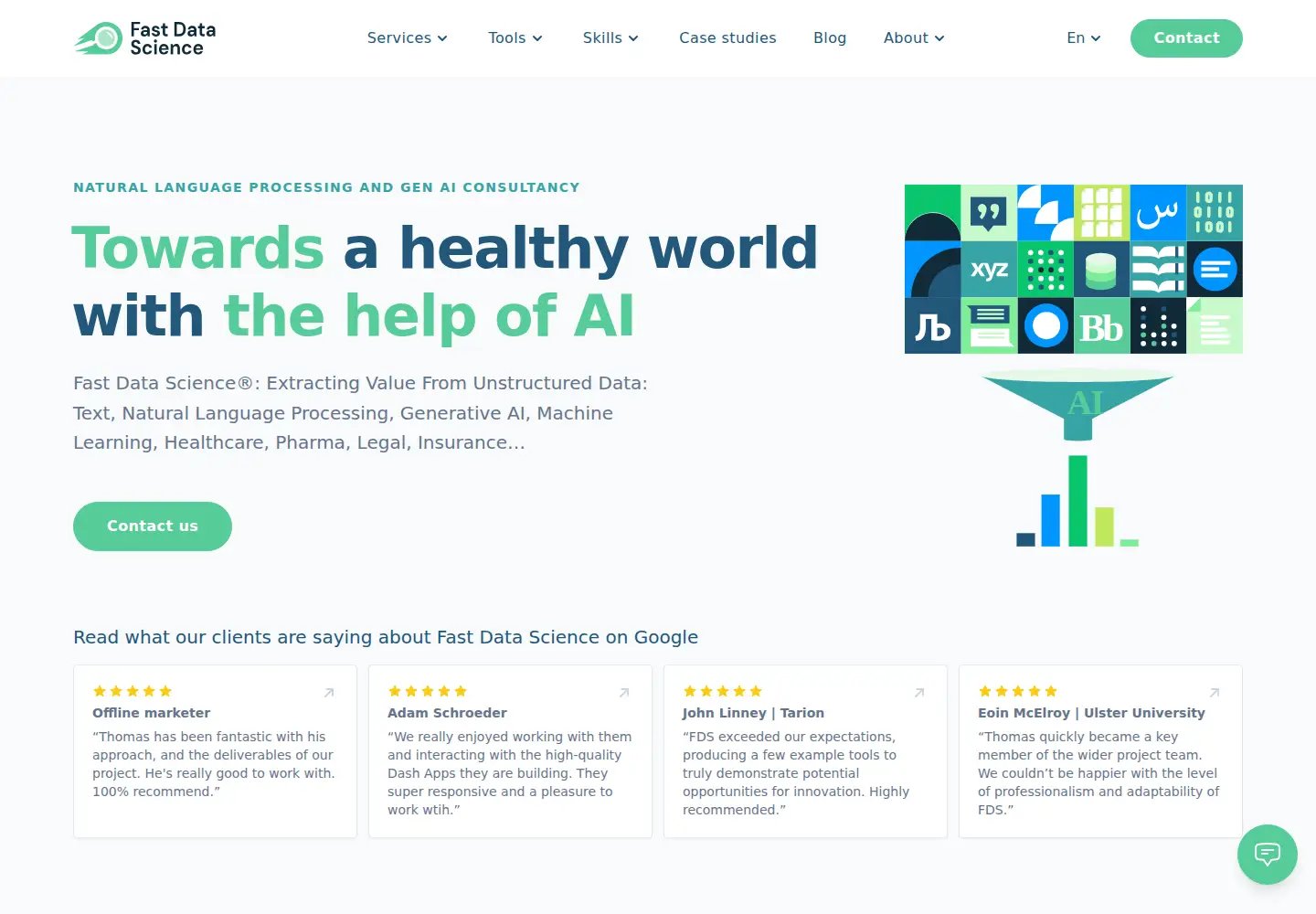 Screenshot of fastdatascience.com