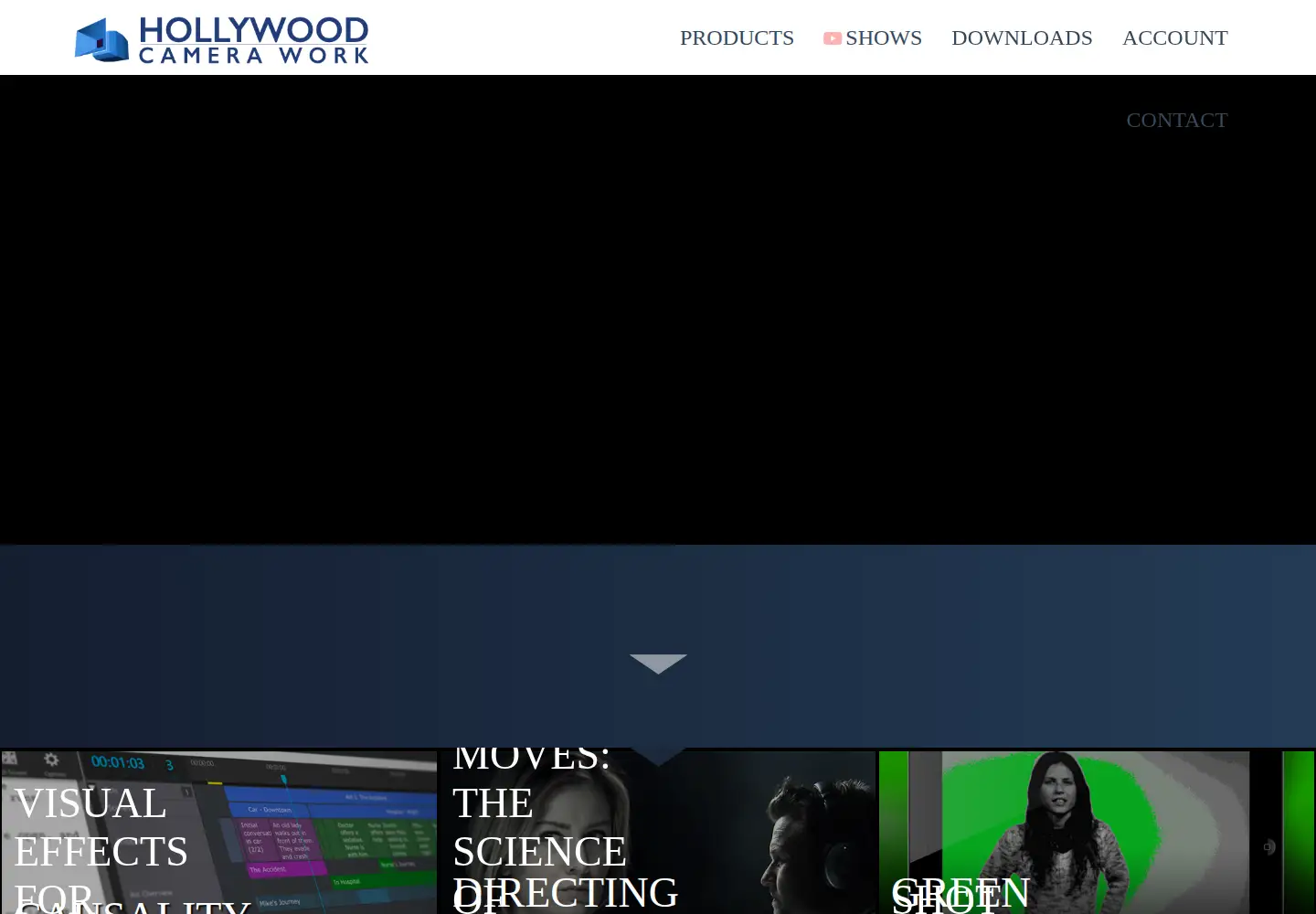 Screenshot of hollywoodcamerawork.com