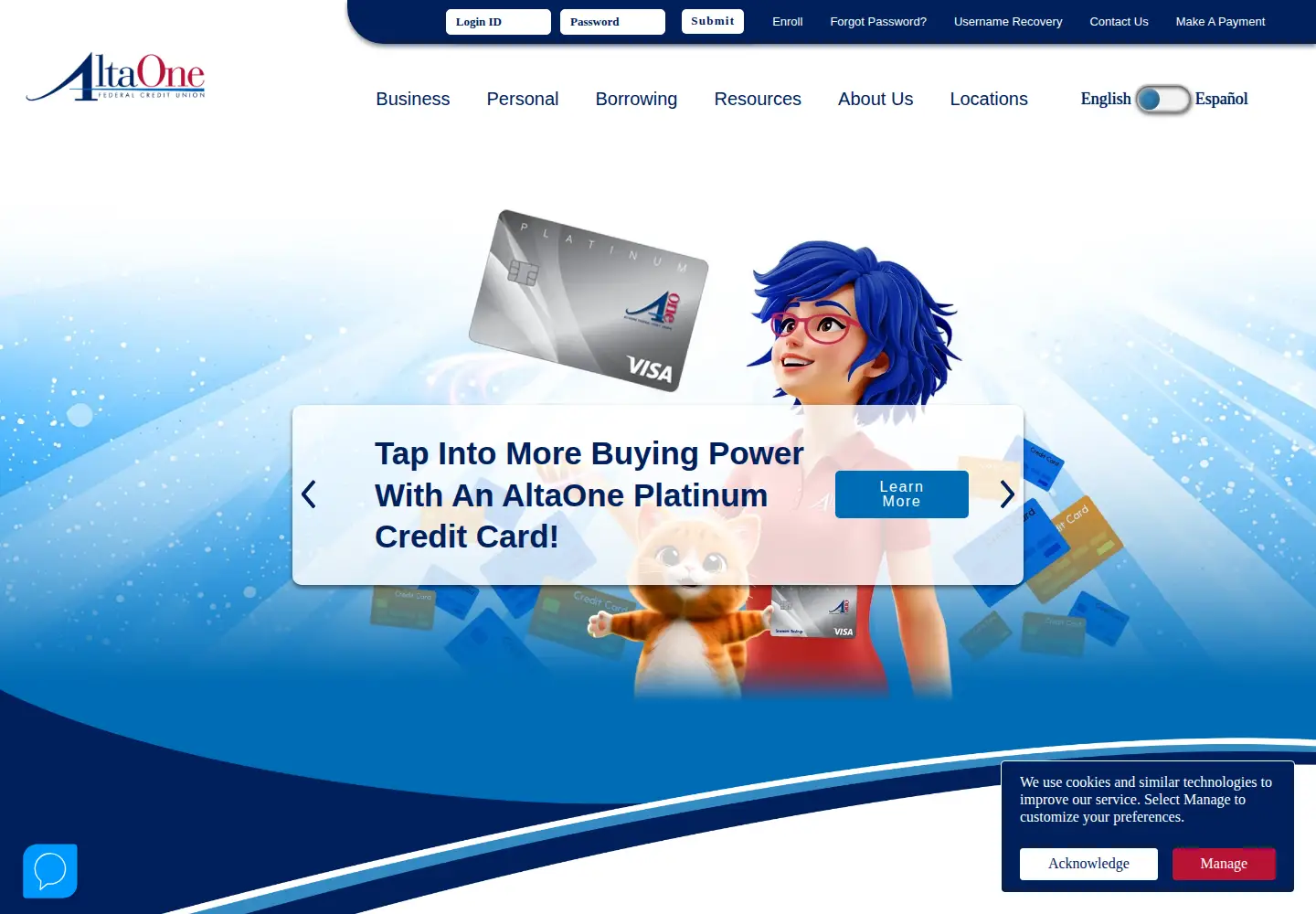 Screenshot of altaone.org
