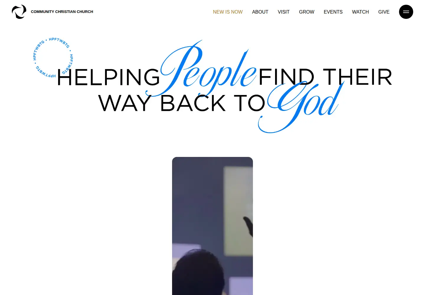Captured homepage of communitychristian.org in the current scan