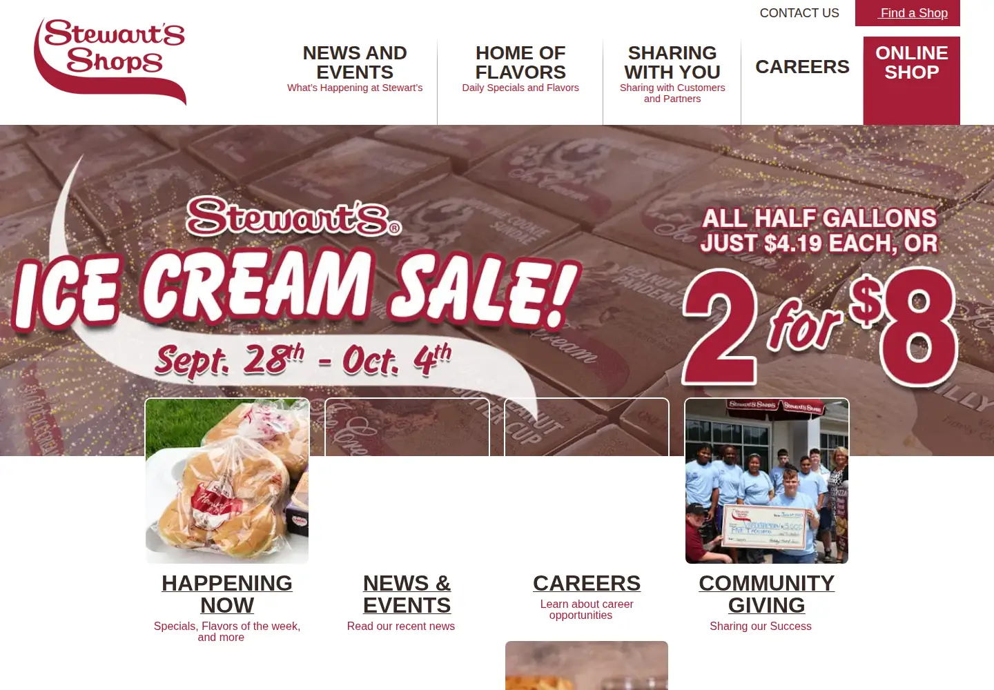 Screenshot of stewartsshops.com