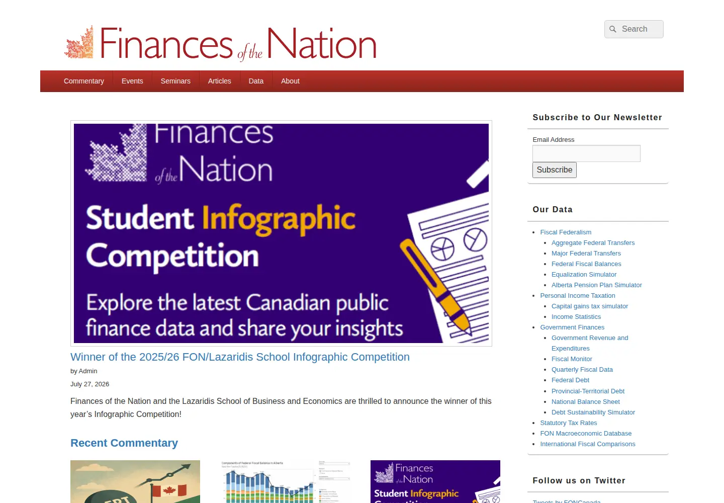 Screenshot of financesofthenation.ca