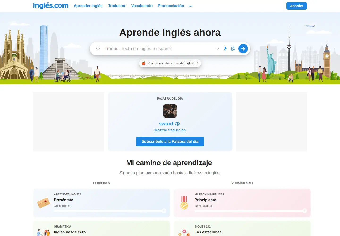 Captured homepage of ingles.com in the current scan