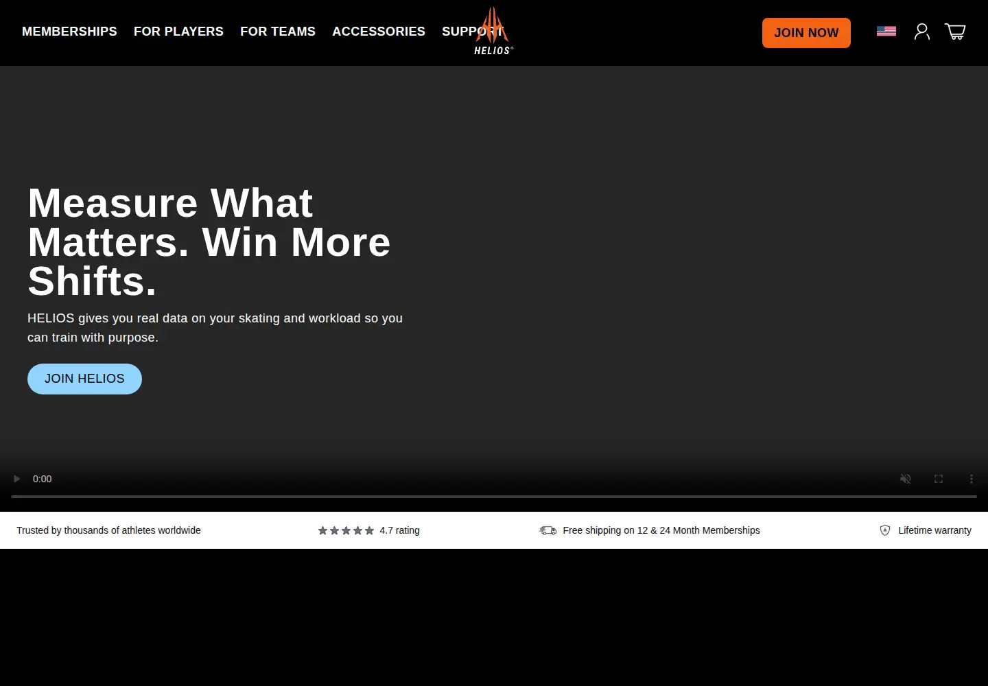 Screenshot of helioshockey.com