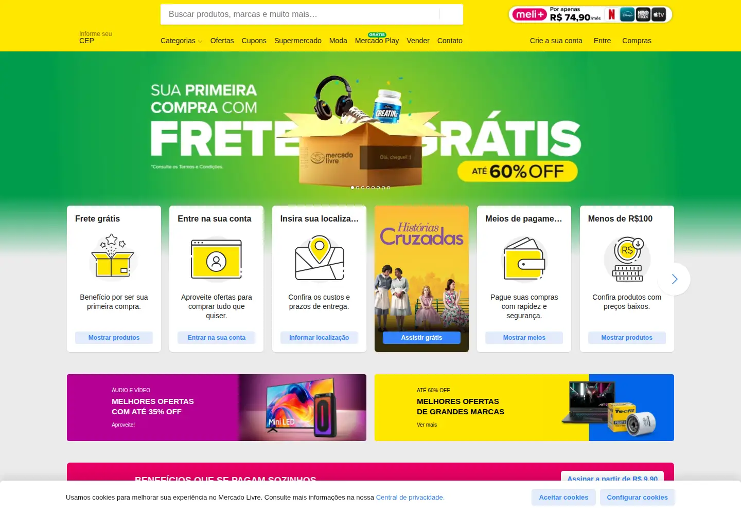 Screenshot of mercadolivre.com.br